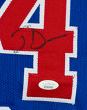 Dennis Rodman Joe Dumars Signed Custom Blue Basketball Jersey JSA