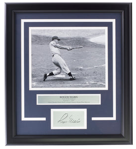 Roger Maris Framed 8x10 New York Yankees Photo w/ Laser Engraved Signature