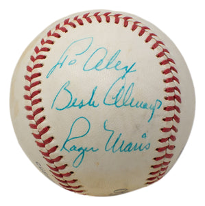 Roger Maris Single Signed Yankees Official League Baseball PSA LOA Auto 9