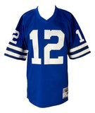 Roger Staubach Signed Cowboys Mitchell & Ness NFL Legacy Jersey HOF 85 BAS ITP - Sports Integrity