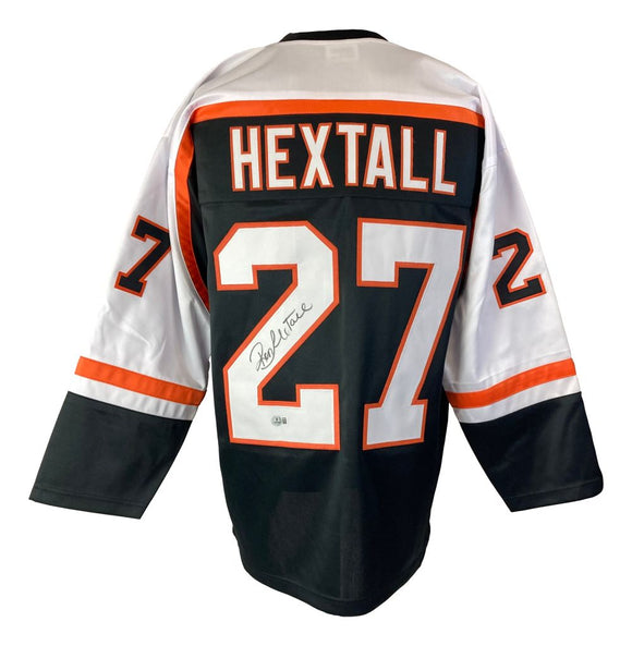 Ron Hextall Philadelphia Signed Black Hockey Jersey BAS