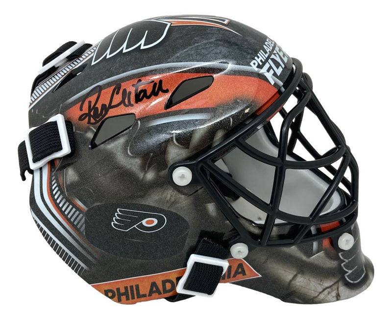 football goalie helmet Ron Hextall Signed Philadelphia Flyers Mini Mask BAS American Football Helmet | The TK Performance Helmet Gender/Age:Men's Size:20x20