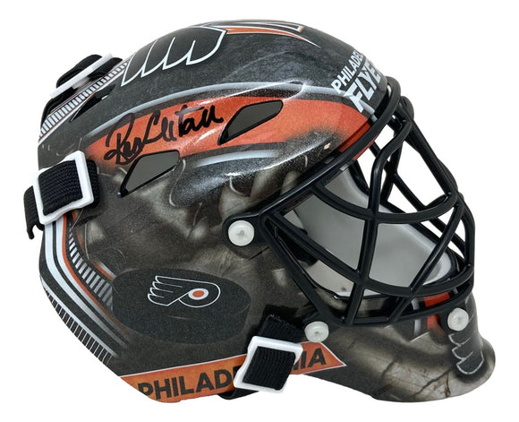 Ron Hextall Signed Philadelphia Flyers Mini Goalie Mask BAS
