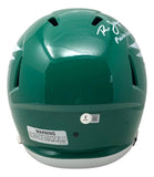 Ron Jaworski Signed Eagles FS Kelly Green Speed Replica Helmet Polish Rifle BAS