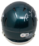 Ron Jaworski Signed Philadelphia Eagles Mini Speed Replica Helmet BAS ITP
