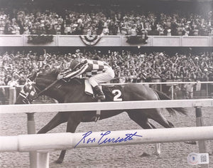 Ron Turcotte Signed 8x10 Secretariat Horse Racing Photo BAS BH71159 Sports Integrity