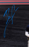 Ronald Acuna Jr. Cristian Pache Signed Framed Braves 16x20 Photo Inscribed JSA