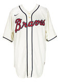 Ronald Acuna Jr. Signed Atlanta Braves Cream Nike Baseball Jersey JSA