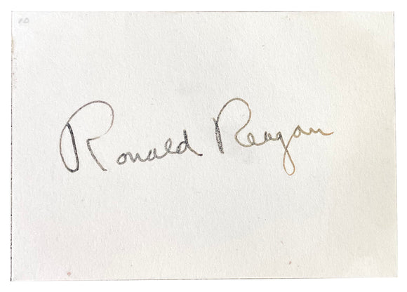President Ronald Reagan Signature Cut JSA LOA