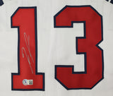 Ronald Acuna Jr Atlanta Signed White Baseball Jersey BAS