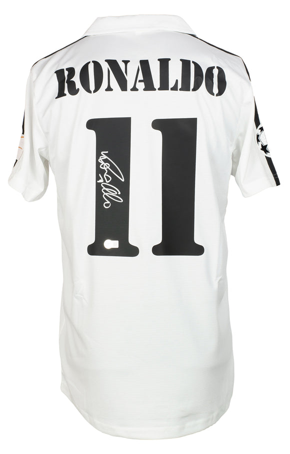 Ronaldo Signed White Real Madrid Soccer Jersey BAS Sports Integrity