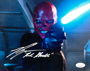 Ross Marquand Signed Red Skull 8x10 Photo Red Skull Inscribed JSA