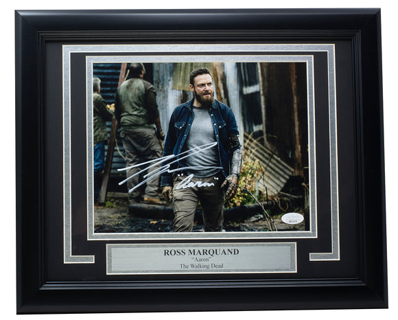 Ross Marquand Signed Framed The Walking Dead 8x10 Aaron Photo JSA Sports Integrity