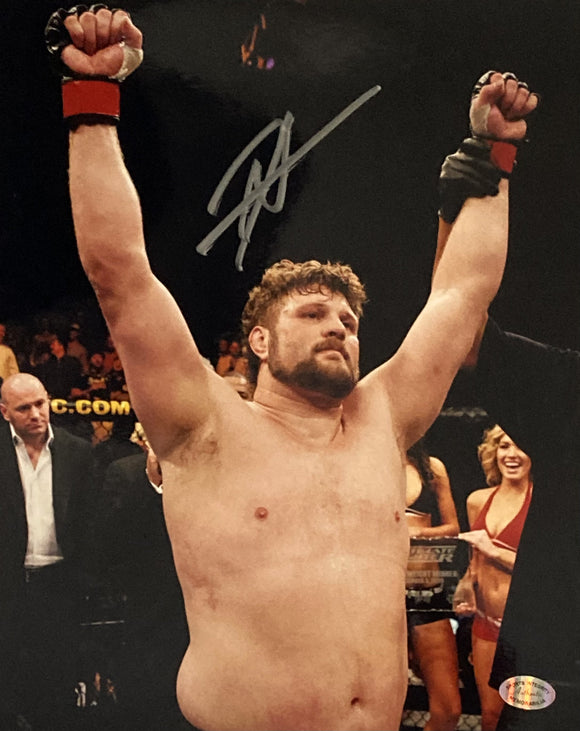 Roy Nelson Signed 8x10 UFC Both Arms Raised Photo SI