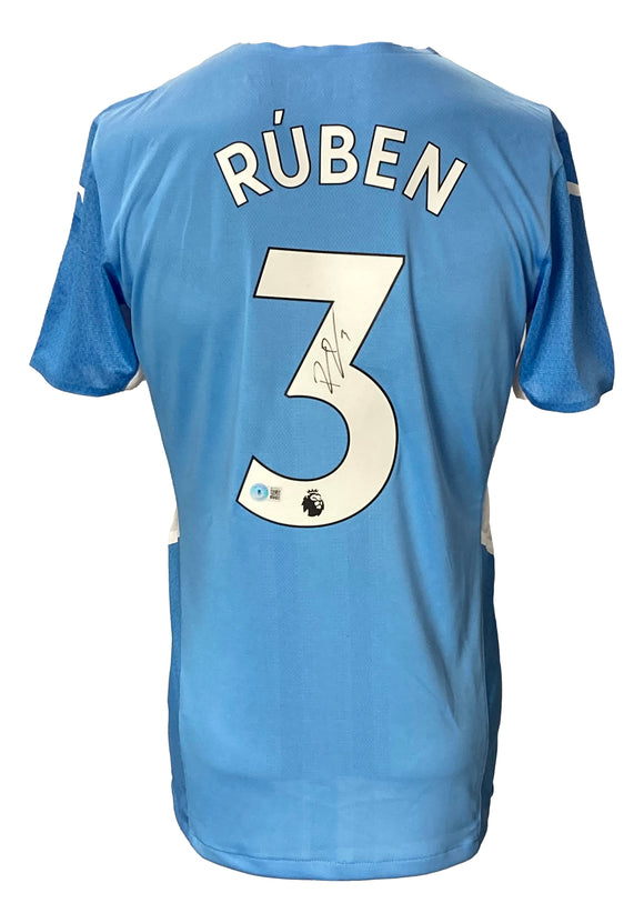 Ruben Dias Signed Manchester City FC Puma Soccer Jersey BAS