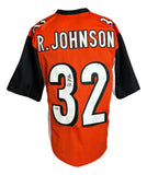 Rudi Johnson Cincinnati Signed Orange Football Jersey Sports Integrity