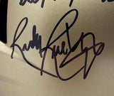 Rudy Ruettiger Signed Notre Dame FS Replica Speed Helmet w/ Full Movie Quote BAS