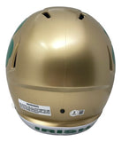 Rudy Ruettiger Signed Notre Dame FS Shamrock Replica Speed Helmet Never Quit BAS