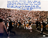 Rudy Ruettiger Signed 16x20 Notre Dame Photo 5 Foot Nothin Movie Quote JSA QR