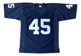 Rudy Ruettiger Notre Dame Signed Blue Football Jersey Never Quit BAS