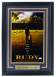 Rudy Ruettiger Sean Astin Signed Framed 11x17 Rudy Movie Poster Photo JSA