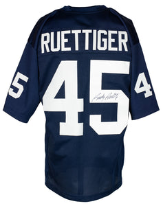 Rudy Ruettiger Signed Custom Blue College Style Football Jersey JSA ITP Sports Integrity