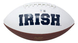 Rudy Ruettiger Signed Notre Dame Fighting Irish Logo Ball Never Quit Insc BAS