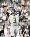 Russell Wilson Signed 16x20 Seattle Seahawks Spotlight Photo BAS