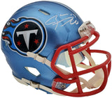 Ryan Tannehill Signed Tennessee Titans Flash Mini Speed Helmet BAS