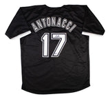 Sam Antonacci Chicago Signed Black Baseball Jersey BAS