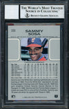 Sammy Sosa Signed 1990 Leaf #220 White Sox Rookie Card BAS Auto 10