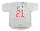 Sammy Sosa Chicago Signed Gray Baseball Jersey JSA QR