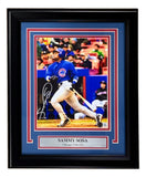 Sammy Sosa Signed Framed 8x10 Chicago Cubs Photo BAS