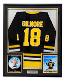 Adam Sandler Happy Gilmore Signed Framed Black Hockey Jersey BAS