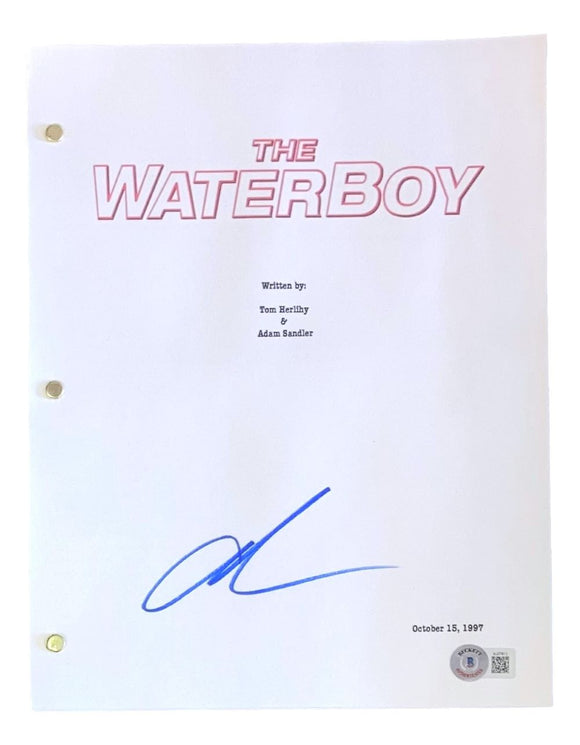 Adam Sandler Signed The Waterboy Movie Script BAS BJ07813