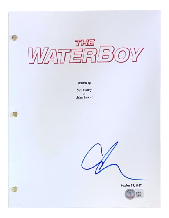 Adam Sandler Signed The Waterboy Movie Script BAS BJ07814