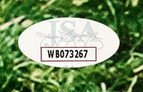 A JSA authentication sticker (code WB073267) with faint JSA letters and a signature appears on this Sports Integrity "The Sandlot Cast Signed 16x20 Photo" featuring Patrick Renna, Tom Guiry, and 6 others over a grassy background.