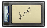 Sandy Koufax Brooklyn Dodgers Signed In Black Index Card PSA/DNA