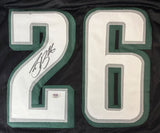 Saquon Barkley Philadelphia Signed Black Football Jersey PSA/DNA