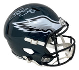 Saquon Barkley Signed Philadelphia Eagles Full Size Replica Speed Helmet BAS ITP - Sports Integrity
