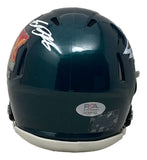 Saquon Barkley Signed Half Eagles & Half Super Bowl 59 LIX Mini Helmet PSA/DNA