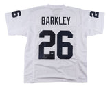 Saquon Barkley Penn State Signed White Football Jersey Rookie Era BAS