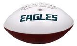 Saquon Barkley Signed Philadelphia Eagles Logo Football w/ SB LIX Case PSA/DNA