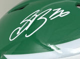 Saquon Barkley Signed Eagles FS Kelly Green Authentic Speed Helmet PSA/DNA