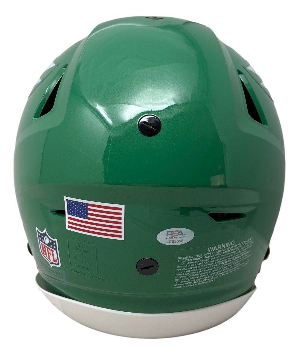 Saquon Barkley Signed Eagles FS Kelly Green Authentic SpeedFlex