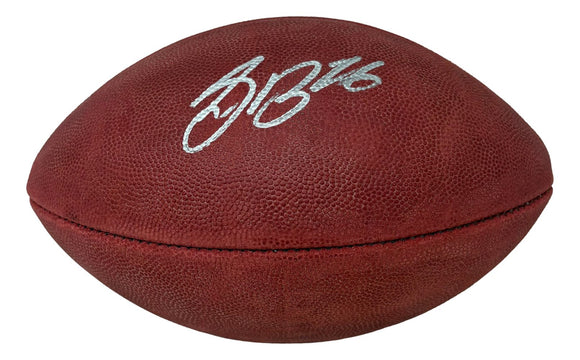 Saquon Barkley Signed Philadelphia Eagles Duke Logo Football PSA/DNA