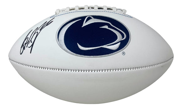 Saquon Barkley Full Signature Penn State Nittany Lions Logo Football PSA ITP