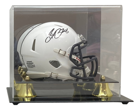 Saquon Barkley Signed Penn State Nittany Lions Mini Speed Helmet PSA w/ Case Sports Integrity