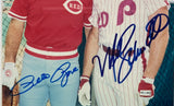 Pete Rose Mike Schmidt Signed Framed 8x10 MLB Baseball Photo BAS