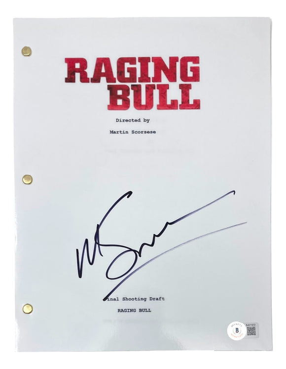 Martin Scorsese Signed Raging Bull Full Movie Script BAS